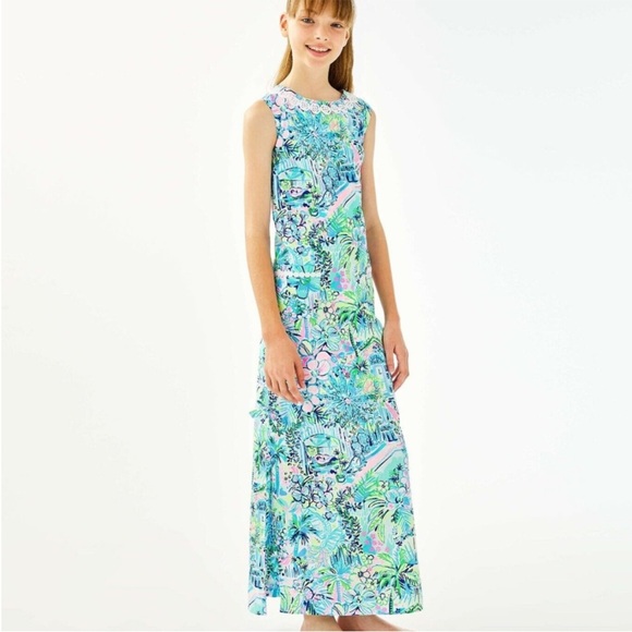 Lilly Pulitzer girls Little Lilly Classic Maxi dress 10 Lilly’s House print - Picture 3 of 12